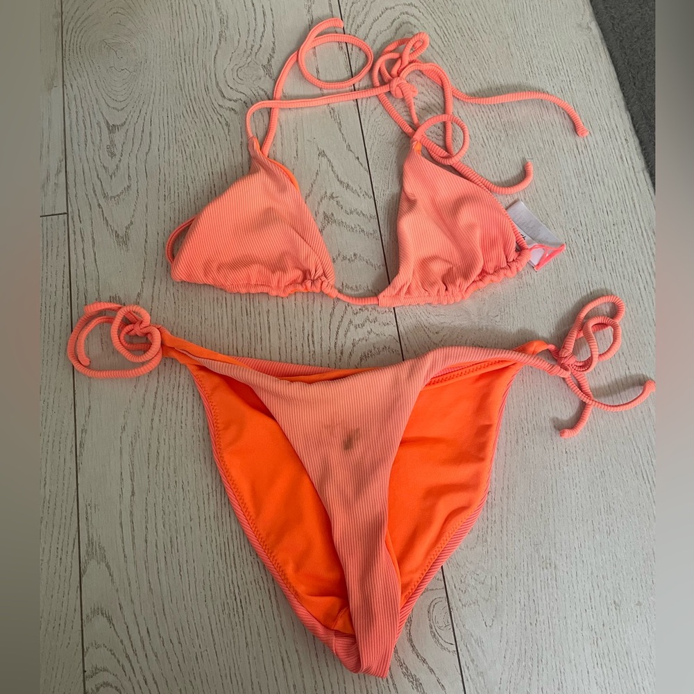 Peixoto Bright Orange Bikini Set